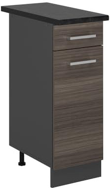 Vicco Mueble bajo de Cocina R-Line, Gris Noble, 30 cm, ET Antracita
