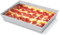 GFTIME Detroit Style Pizza Pan 35 x 25CM, Non Stick Without BPA, Square Hard Anodized Deep Dish,Sicilian Pizza Pan for Ovens
