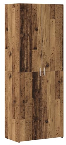 vidaXL Hochschrank aus altem Holz 70x42,5 x 185 cm – Rustikale Aufbewahrungslösung für drinnen, Buffet im Esszimmer, dekorativer Möbelschrank und natürliche Servierstation für Treffen