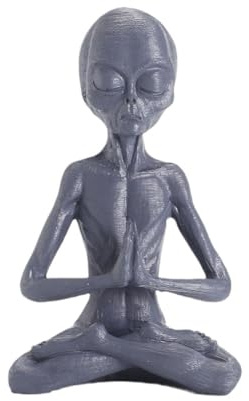 Jrudjsnhhty Ornaments Desk Topper Yoga Meditation Statue Figurine Statue Shelf Sitters Meditation Garden Statue, Fine Workmanship