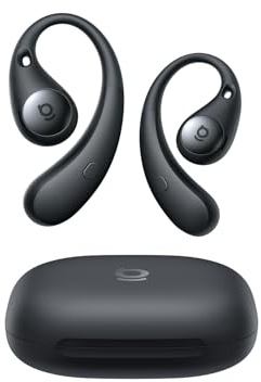 Baseus Eli Sport 2 Open-Ear Headphones Wireless Earbuds,Secure Earhook Sport Design,Ultra-Comfort,4-Mic Clear Calls, IP57 Waterproof,45H Play, Bluetooth 6.0 Earhook Fit Running Workout Gym -Black