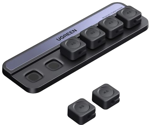 UGREEN 6 Piezas Clip de Cable Magnético Organizador de Cables