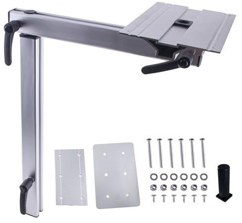 TIOMIOSEA RV Adjustable Table Leg Bracket, Removable 360 Degree Swivel Table Leg Base, Aluminium Alloy Height Adjustable Table Support for Caravan Campervan Motorhome Boat Yacht