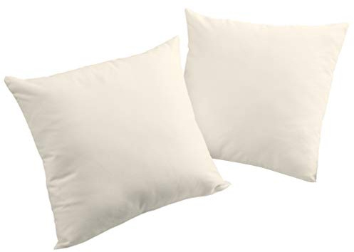 Wirth Newbury Kissenhüllen-Set, 60% Polyester, 40% Baumwolle, Creme, 40x40 cm,