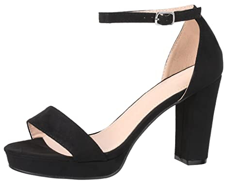 Elara Damen Pumps High Heels Chunkyrayan WW100 Black-36