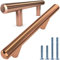 ALPINE HARDWARE American Owned Schubladengriff aus massivem Edelstahl, 1,27 cm Durchmesser, 19,8 cm Länge (12,7 cm Lochmitte), Bronze-Kupfer, 10 Stück