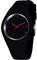 TONSHEN Damenuhr Fashion Analog Quarz Uhren Einfach Casual Kautschuk Armbanduhr für Damen Mädchen 12 Farbe (Schwarz Rot)