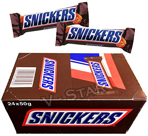 Original SNICKERS Chocolate BAR 24 x 50g Full Box Fresh Stock