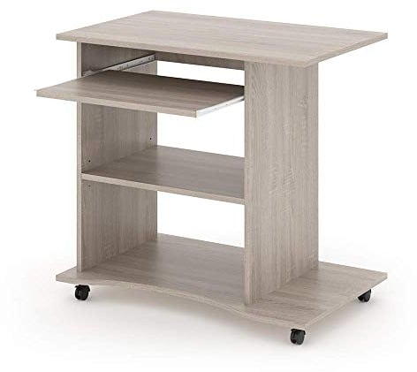 Vicco Schreibtisch Harm, Arbeitstisch für das Büro, Sonoma, 80 x 50 cm