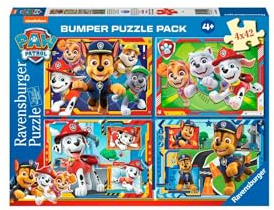 Ravensburger Puzzle - Paw Patrol - 4er Pack (4 x 42 Stück)