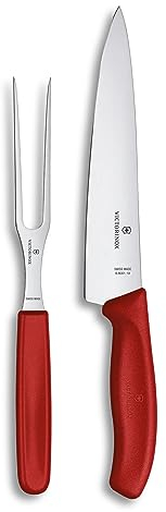 Victorinox, Swiss Classic, set professionale di 2 pezzi, lama extra affilata, prodotto svizzero rosso