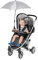 reer ShineSafe - Sombrilla universal para cochecito de bebé, color gris