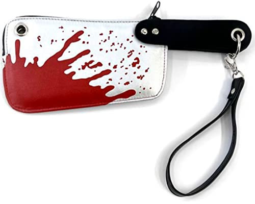 Acan Tradineur - Bolso de mano con forma de cuchillo para mujer, incluye correa, complemento para disfraz, carnaval, halloween, cosplay, fiestas, 30 x 11,5 cm