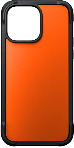 NOMAD Rugged Case für iPhone | Robuste Schutzhülle mit Rahmen aus Polycarbonat | Matte TPE-Rückseite | MagSafe-kompatibel | iPhone 14 Pro Max | Ultra Orange
