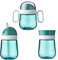 Mepal - Mio Trinklernbecher 3er Set - Antitropf-Henkelbecher 200 ml - 360° Trinklernbecher 300 ml - Strohhalmbecher 300 ml - Lernbecher für Kinder ab 6 Monaten - Auslaufsicher - Deep Turquoise