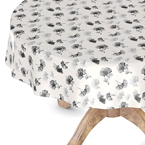 Wachstuchtischdecke Wachstischdecke Tischdecke abwaschbar Gartentischdecke Wachstuch Eckig rund oval Rund 120cm Schnittkante Mohnblumen SW