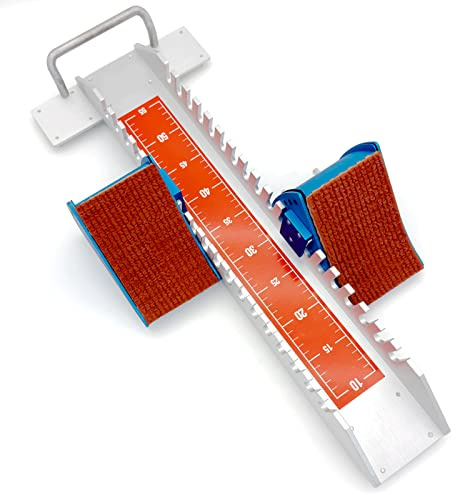 Supvision 25in High-Level Starting Blocks Aircraft Grade Aluminum Running Track Blocks Waterproof and Rustproof 6 Angle Adjustable Pedals for Track and Field Competition Back School Fall Sports Day