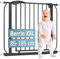 ib style Berrin XXL Treppengitter 85-185cm, Ohne Bohren, Tür- & Treppengitter Baby, Kinder Gitter, Schwarz, 130-140 cm