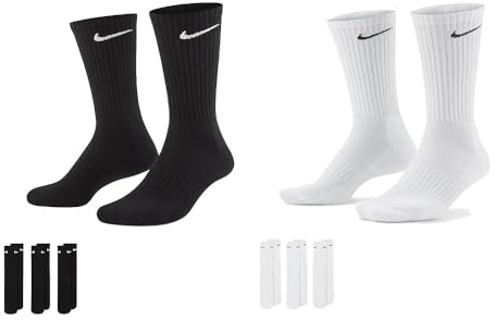 Nike Everyday Cush Socks Socken 3er Pack (as3, numeric, numeric_42, numeric_46, regular, regular, black)