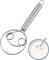 Fouet à pâte danois, mélangeur de pâte de cuisine, 304 fouet manuel en acier inoxydable pour pâte, fouet à pâte professionnel, outil d'agitation de la pâte pour la fabrication du de cuisine