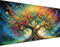 Diamond Painting Grand Format 125x50cm, Arbre vie couleur Diamond Painting, Loisirs Créatifs Adultes Diamond Painting Set, Peinture Diamant Broderie Point de Croix pour Cadeau Décoration Murale j-3