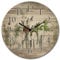 ARTLAND Wanddeko Wanduhr Holz Funkuhr ohne Tickgeräusche lautlos rund Ø 30 cm Küchenuhr Öle mit Kräutern H9KE