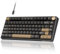 RK ROYAL KLUDGE R75 Wired Gaming Keyboard with Volume Knob, 75% Mechanical Gaming Keyboard Custom Gasket Mount with MDA Profile PBT Keycaps, QMK/VIA, Hot Swappable Silver Switch, Black