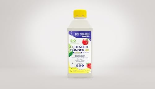 Let’s Grow Bio – Lebender Dünger Organic-Balance® Universal, Bio-Pflanzenhilfsmittel auf Basis lebender Mikroorganismen, Konzentrat, ideal für den Garten, Gemüse, Zierpflanzen, Obst & Weinbau 500 ml