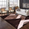 Super Soft Door Mat for Indoor Front or Back Door Use - Beautiful Abstract Design Luxury Heavy Rug for Kitchen - 60 x 110 cm- Nova Brown Beige Cream