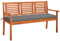 Genérico wenjingqi-3061012 Gartenbank, 3-Sitzer, massives Eukalyptusholz, 150 cm