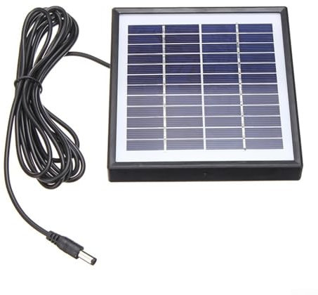 Panneau solaire 12 V 5 W Chargeur de batterie portable pour véhicule, ouvre-portail, clôture électrique, poulailler, pelouse, tracteur, bateau avec câble de 300 cm