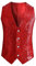 SRZYMJ Weihnachten Herren Weste Lustig Festlich Gilet Gedruckte Elegant Weste 2025 Hochzeit Party Kostüme Comfort Ugly Fischgrätweste Sportlich Slim Fit Weihnachtsweste Weihnachts Anzugweste Rot