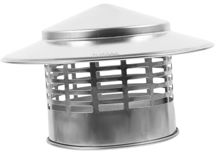 AUTSUPPL Stainless Steel Chimney Cap Rainproof Chimney for Outdoor Flue Pipe Chiminea Caps