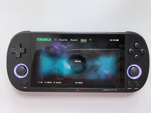 TRIMUI Smart Pro Handheld Game Console, Mini Game Player Compatible with More Than 20 formats of Games and 5 inch IPS High-Definition Screen, Portable Video Game Console (Black 128G)
