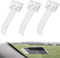 YAPKOLV 3 Pièces Support Carte Pare-Brise Porte-Carte Auto Clip de Carte Indépendant Support de Document Auto (Transparent)