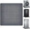 WYYFXY® Alfombrilla de silicona para frigorífico, 60 × 60 cm, bandeja antigoteo, para frigorífico, lavadora, secadora (gris)