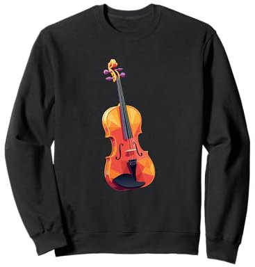 Violon Alto Instrument de Musique Low Poly Art Sweatshirt