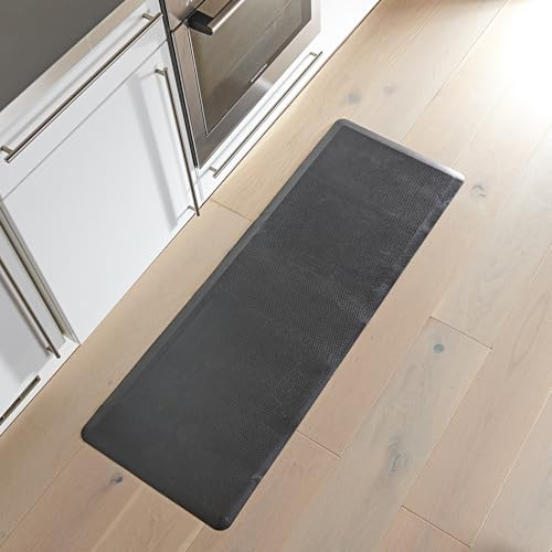 3 PAGEN® Anti-Ermüdungsmatte für Steharbeitsplätze – Anti Fatigue-Matte für Küche, Büro oder Werkstatt - gepolsterte Bodenmatte für gesundes, dynamisches Stehen – Rutschfester PVC-Schaum – 120x44 cm