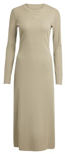 adidas Women's All SZN Winterfestes Langes Kleid Silver Pebble M