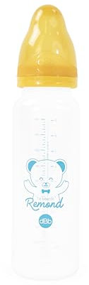 dBb Remond - Biberon Régul’Air – Polypropylène Anti-Colique, Tétine NN Silicone Débit Régulier – 1er Âge 0-4 mois – Résistant à la Chaleur – Sans BPA – Fabrication Française – Jaune Moutarde - 270 ml