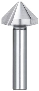 Foret À Fraiser Fraise À Chanfreiner À 90 Degrés 3 Cannelures 4 5-50 mm HSS Outil de Chanfreinage pour Métal et Bois (Pratique)