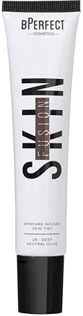 BPerfect Skin Fusion Skin Tint SPF 25 – Lightweight, Buildable Skincare Hybrid for a Radiant, Natural-Look Base – Shade 28 Deep Neutral Olive, 30ml