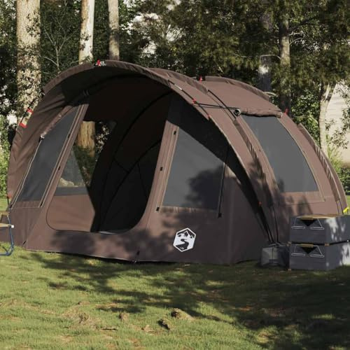 Große Zelte Zum Campen Im Freien,Angelzelt 2 Personen Braun Wasserdicht für Camping, Wandern
