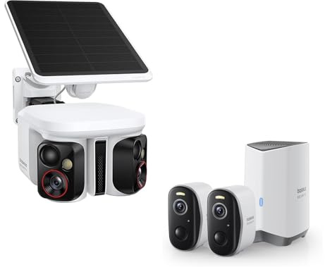 Baseus Security X1 Pro Überwachungskamera Aussen and N1 2-Cam Security Überwachungskamera Aussen Akku 210Tage