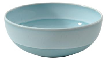 like. by Villeroy & Boch – Perlemor Aqua Bol, Maße: ca. 17 × 17 × 6,5 cm, Blau, spülmaschinenfest & mikrowellensicher, Effektglasur im Pottery-Look, Schale aus Premium Porzellan