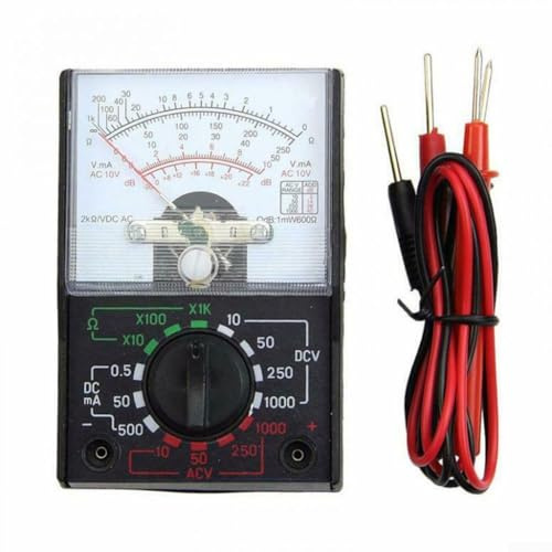 Multimetro analogico, AC/DC 1000 V, tester puntatore per insegnamento elettrico, voltmetro palmare amperometro, ohmmetro