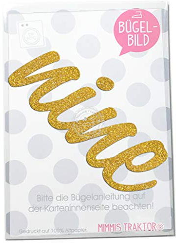 GLITZER Bügelbild Schriftzug GOLD Aufbügler Applikationen Bügelsticker für Stoffe Textilien Kinder zum Aufbügeln Flicken, Farbe:nine