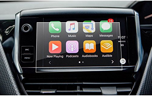 LFOTPP Peugeot 208 2008 GTI 7 Zoll Navigation Schutzfolie - Tempered Glas 9H Kratzfest Anti-Fingerprint Displayschutzfolie GPS Navi Folie