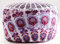 Sophia Art Indian Peacock Mandala Ottoman Pouf Überzug Rund Bodenkissen Ottomane Wohnzimmer Große Sitzfläche Boden Kissen Bezug Ottoman Bezug Pouf Überzug Boho-Hippie