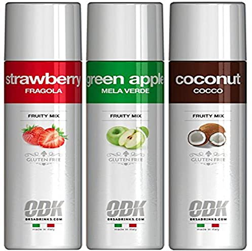 ODK Strawberry Puree 750ml - Fruit Puree for Cocktails in a Squeeze Bottle